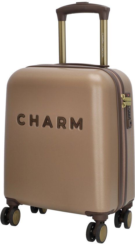 Charm London Capetown Underseater Trolley - Handbagage - 45x34x20 cm - 30 Liter - Taupe