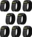 Trilancer Elastische Riemen met Antislip Bandjes, 30 cm x 5 cm (8 Stuks) - Zwart