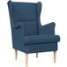 Maison Exclusive Fauteuil bleu tissu
