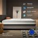 Matelas Solar 180x200 - Soutien Blue Latex - Mousse à mémoire HR - Excellent confort - Haute qualité - Respiration optimale - Très épais 30 cm