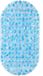 Relaxdays Antislipmat Bad - Zuignappen - 68 x 35,5 cm - Antislip Douchemat - Lichtblauw