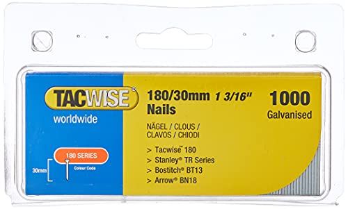 Tacwise 0362 - Type 180/30mm Verzinkte Nagels - 1.000 Stuks - Zilver