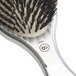 Olivia Garden Care Oval Boar Hairbrush - Silver - Black