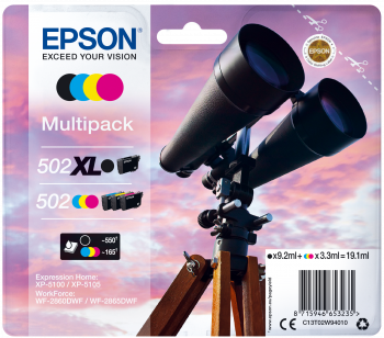 Epson 502 XL multi pack / blauw, geel, magenta, zwart