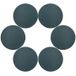 Icecat 6 Pcs. Sous-verres en cuir PU Ø 10 cm - Vert foncé