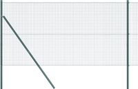 vidaXL - Gelast hekwerk, met grondankers, 25 x 1 meter, groen, gaas