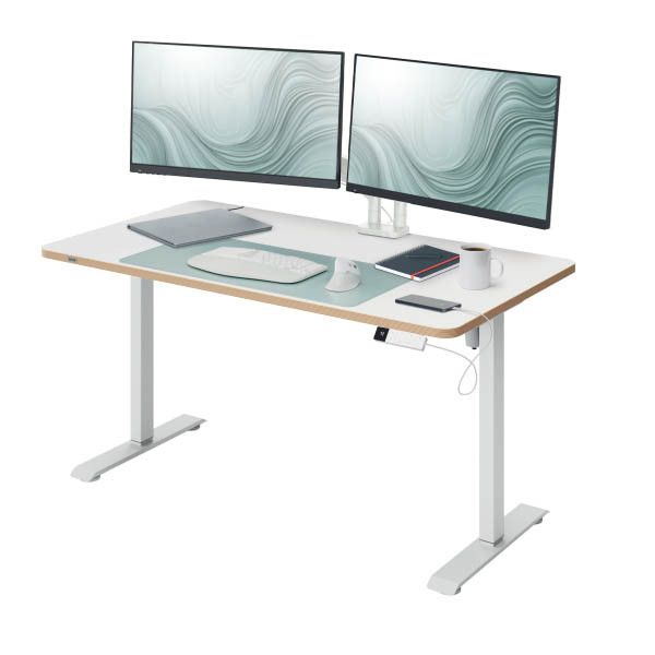 Leitz Elektrisch Zit-Sta Bureau 120x70 CM - Wit