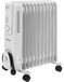 KRAFT&DELE Radiateur à huile électrique, 3 positions de chauffe, 2500W, radiateur économe en énergie avec thermostat, radiateur électrique mobile, radiateur à bain d'huile