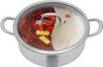 Casserole en inox avec cloison - 2 compartiments pour une double expérience gustative