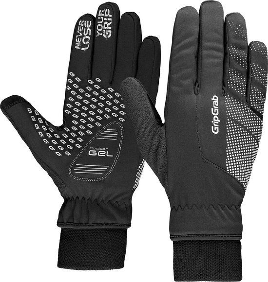 GripGrab Ride Windproof Winter Fiets Handschoenen - Zwart - Unisex - Maat L