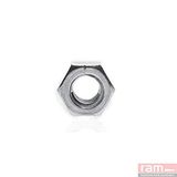 Ram moer van verzinkt staal, 4 mm x 70 mm, grijs, 100 stuks