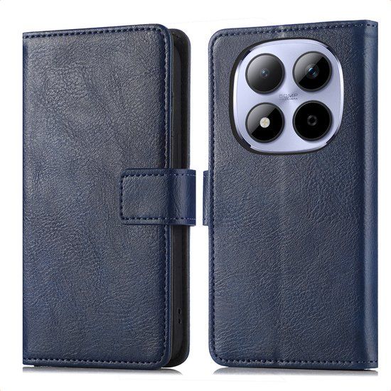 imoshion Luxe Bookcase - Geschikt voor Xiaomi Redmi Note 15 Pro (4G) - Donkerblauw