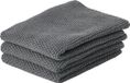 Zone Theedoek 27 x 27 cm 3 stuks Anthracite
