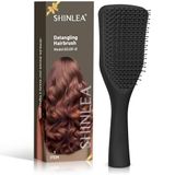 SHINLEA Ultimate Detangler Haarborstel voor vrouwen, mannen en kinderen, ontwarrende borstel voor nat en droog haar, vermindert breuk, elimineert knopen, hoofdhuidmassage/ontklitterborstel voor haar