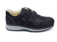 Nimco Klittenbandschoenen Heren Nubuck Zwart Maat 45