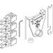 HAWA Ordena 70/P Bufferset voor installaties met puntgeleiding (schuifdeurbeslag) incl. wegwerpboorkop, aantal deuren 2-3