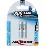Ansmann maxE - Batterij 2 x AAA - NiMH - (oplaadbaar) - 800 mAh