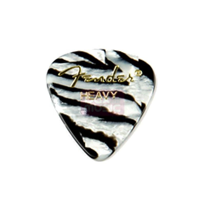 Fender 351 Shape Premium Picks Zebra Heavy set van 12