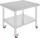 Happyment Happiq Keuken Werktafel - Commercieel - RVS - Verrijdbaar - Zilver - 95x61cm