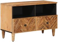 vidaXL Opbergkasten Bruin 70 x 33,5 x 46 cm Massief Mango Hout
