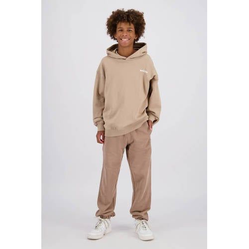 Raizzed hoodie met backprint - bruin