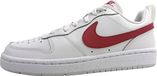 Nike Court Borough Low Sportschuhe Kinder Sneaker sportlicher Schnürer Weiß Freizeit
