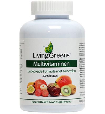 Livinggreens Multi vitaminen & mineralen antioxidant 300TB