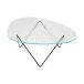 GUBI Pedrera basse Noir semi-mat-verre structuré transparent