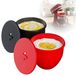 KitchenAid Insert en Couvercle en Silicone pour Robots Pâtissiers 4,8 L en Noir et Rouge