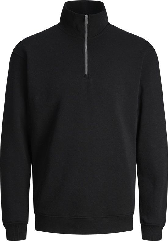 JACK & JONES Bradley Half Zip Sweatshirt Men Black Size S