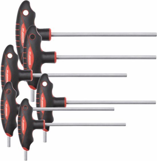 Gedore RED - Schroevendraaierset met 2C-T-greep - 6 delig