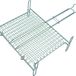 MSV 110375 fijngrillrooster met poten 35 x 40 cm van staal, zilver, 40 x 35 x 5 cm