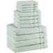 Comfort Spaces Badhanddoeken Set van 12-delige luxe badhanddoekenset 4 handdoeken voor badkamer 4 washandjes 4 grote badhanddoeken sets 100% katoen sneldrogende handdoek Zero Twist zacht lichtgewicht