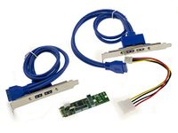 KALEA-INFORMATIQUE M.2 (M2 NGFF) PCIe M of B+M Key 4-poorts USB 3.0-kaart met NEC D720201-chipset