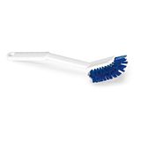 La Briantina Professionele spoel- en potborstel met antislip handgreep, hoogwaardige PBT-vezels, steriliseerbaar, lengte 26,5 cm, kleur blauw