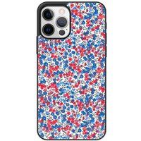 Apple iPhone 12 Liberty wiltshire bleu verstevigd hoesje met sublimatie bedrukking