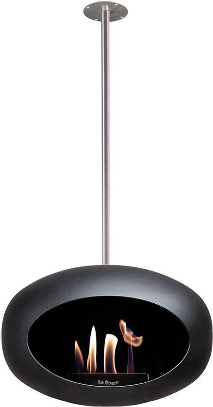 Le Feu Sky Bio Ethanol Haard - 140 cm - Zwart/Zilver