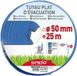 SPIDO Tuyau d'évacuation plat, 25 mètres de long, diamètre 50 mm, résistance à la pression de 4 bar