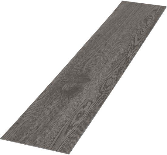 ML-Design Deluxe PVC klevende vinyl vloerbedekking eik grijs 2 mm dik
