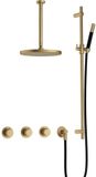 Hotbath Cobber - CB7067 - Inbouw Regendoucheset - Geborsteld Messing