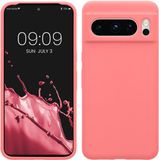 kwmobile telefoonhoesje geschikt voor Google Pixel 8 Pro - Hoesje met siliconen coating - Smartphone case in Pastelkleurig koraal
