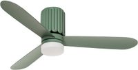 Create - Stille Plafondventilator 40W Ø132 cm met LED-verlichting - Sage - WIND CALM SCULPT