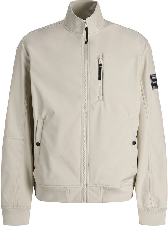 Jack and Jones Jack & Jones Parker Softshell Bomber Jack Heren - Maat L - Crème - Beige