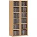 HOMCOM CD-opbergunit - Spaanplaat - 21x22,5x88,5cm - Natuurlijk hout