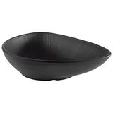 APS 85076 Melamine schaal NERO serveerschaal voor viererij gerechten, 23,0 x 18,0 x 5,0 cm, 0,6 liter