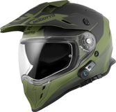 Bogotto H331 BT Tour EVO Zwart Groen Bluetooth Enduro Helm - Helm