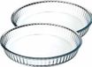 Secret de Gourmet Ovenschaal rond - Transparant Glas - D32/H5 cm - 2x