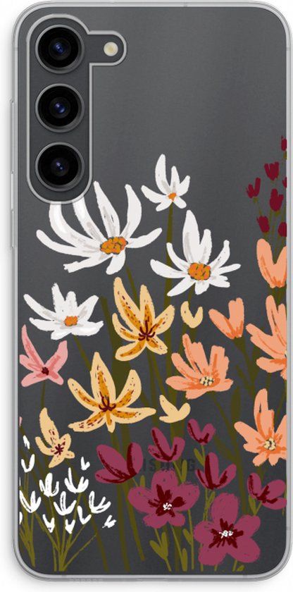 Case Company® - Samsung Galaxy S23 Plus Hoesje - Painted wildflowers - TPU Back Cover