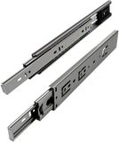 SOTECH 3 paar volledig uittrekbare Ladegeleiders KV2-45-H45-L600-SE met zelfsluiting Hoogte 45 mm Lengte 600 mm Ladegeleiders max. belasting 45 kg