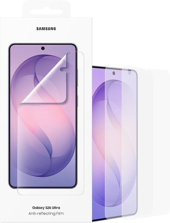Samsung Screenprotector geschikt voor Samsung Galaxy S26 Ultra - Anti-Reflecting - 2 Stuks